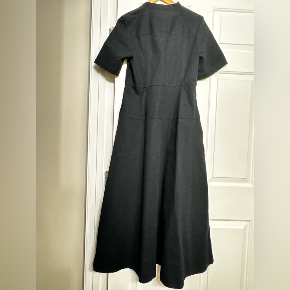 NWT! Banana Republic Black Cotton Canvas Zip-Front Maxi Dress - Multiple Sizes - Picture 8 of 8